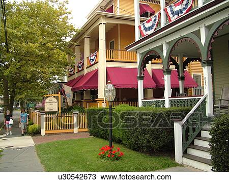 Cape May, NJ, New Jersey, Historic District, The Summer Cottage Inn, Bed and Breakfast, guest houses View Large Photo Image Stock Image - Cape May, NJ, New Jersey, Historic District, The Summer Cottage Inn, Bed and Breakfast, guest houses. Fotosearch