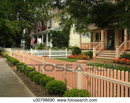 Cape May, NJ, New Jersey, Historic District, guest houses View Large Photo Image Stock Image - Cape May, NJ, New Jersey, Historic District, guest houses. Fotosearch