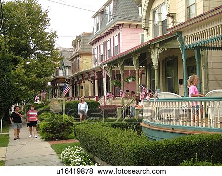 Cape May, NJ, New Jersey, Historic District, houses View Large Photo Image Stock Photo - Cape May, NJ, New Jersey, Historic District, houses. Fotosearch