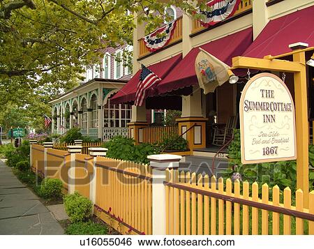 Cape May, NJ, New Jersey, Historic District, The Summer Cottage Inn, Bed and Breakfast, guest houses View Large Photo Image Stock Photograph - Cape May, NJ, New Jersey, Historic District, The Summer Cottage Inn, Bed and Breakfast, guest houses. Fotosearch