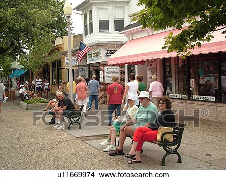 Cape May, NJ, New Jersey, Washington Street Mall, shopping View Large Photo Image Picture - Cape May, NJ, New Jersey, Washington Street Mall, shopping. Fotosearch