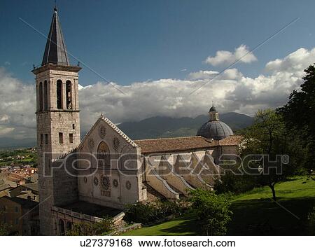 cathedral, Spoleto, Umbria, Italy, Europe, The cathedral in the medieval city of Spoleto. View Large Photo Image Stock Photo - cathedral, Spoleto, Umbria, Italy, Europe, The cathedral in the medieval city of Spoleto.. Fotosearch