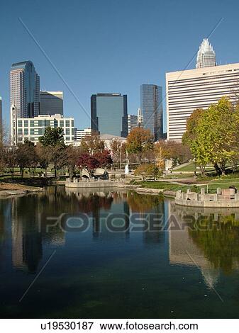 Charlotte, NC, North Carolina, downtown, Marshall Park View Large Photo Image Stock Photo - Charlotte, NC, North Carolina, downtown, Marshall Park. Fotosearch