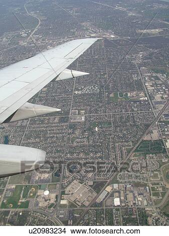 Chicago, Il, Illinois, Aerial view of Northbrook from an airplane View Large Photo Image Picture - Chicago, Il, Illinois, Aerial view of Northbrook from an airplane. Fotosearch