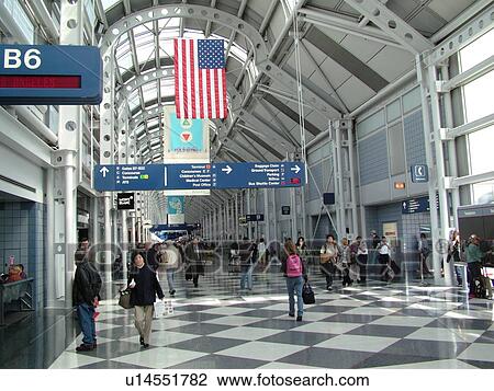 Chicago, Il, Illinois, O'Hare International airport, hub, interior, concourse View Large Photo Image Stock Image - Chicago, Il, Illinois, O'Hare International airport, hub, interior, concourse. Fotosearch