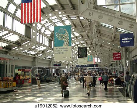 Chicago, Il, Illinois, O'Hare International airport, hub, interior, concourse View Large Photo Image Stock Image - Chicago, Il, Illinois, O'Hare International airport, hub, interior, concourse. Fotosearch