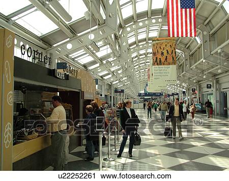 Chicago, Il, Illinois, O'Hare International airport, hub, interior, concourse View Large Photo Image Stock Image - Chicago, Il, Illinois, O'Hare International airport, hub, interior, concourse. Fotosearch