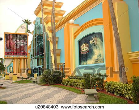 Stock Image -  Cocoa Beach, FL, Florida, Ron Jon Surf Shop. Fotosearch