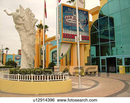 Stock Photograph -  Cocoa Beach, FL, Florida, Ron Jon Surf Shop. Fotosearch