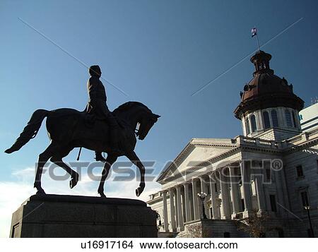 Columbia, SC, South Carolina, State House, State Capitol, Wade Hampton Equestrian Statue View Large Photo Image Picture - Columbia, SC, South Carolina, State House, State Capitol, Wade Hampton Equestrian Statue. Fotosearch