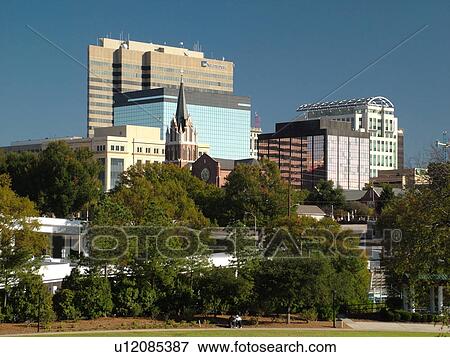 Columbia, SC, South Carolina, downtown, Finley Park in the historic Congaree Vista View Large Photo Image Stock Photo - Columbia, SC, South Carolina, downtown, Finley Park in the historic Congaree Vista. Fotosearch