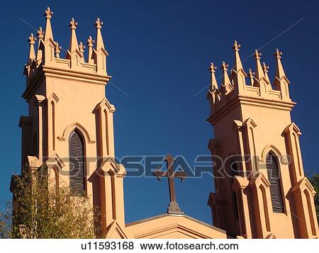 Columbia, SC, South Carolina, Trinity Episcopal Cathedral, English Gothic architecture View Large Photo Image Stock Photo - Columbia, SC, South Carolina, Trinity Episcopal Cathedral, English Gothic architecture. Fotosearch