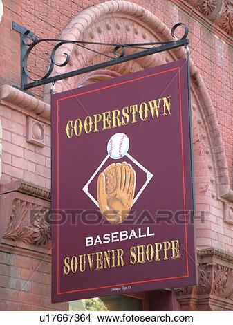 Cooperstown, NY, New York, downtown, baseball souvenir shop View Large Photo Image Picture - Cooperstown, NY, New York, downtown, baseball souvenir shop. Fotosearch