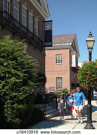 Stock Photo -  Cooperstown, NY, New York, National Baseball Hall of Fame and Museum. Fotosearch