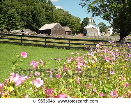 Stock Photography -  Cooperstown, NY, New York, The Farmers' Museum. Fotosearch