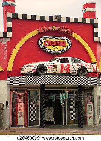 Daytona Beach, FL, Florida, Cruisin' CafT Bar and Grill View Large Photo Image Stock Photo - Daytona Beach, FL, Florida, Cruisin' CafT Bar and Grill. Fotosearch