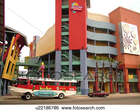 Daytona Beach, FL, Florida, Ocean Walk Village, aquatic tourbus View Large Photo Image Stock Photograph - Daytona Beach, FL, Florida, Ocean Walk Village, aquatic tourbus. Fotosearch
