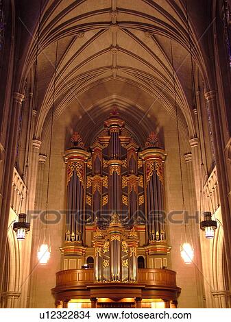 Picture -  Durham, NC, North Carolina, Duke University, West Campus, Chapel, interior. Fotosearch