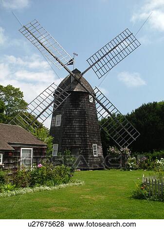 East Hampton, NY, New York, Long Island, Guild Hall of East Hampton, 1804 Pantigo Windmill View Large Photo Image Stock Photo - East Hampton, NY, New York, Long Island, Guild Hall of East Hampton, 1804 Pantigo Windmill. Fotosearch