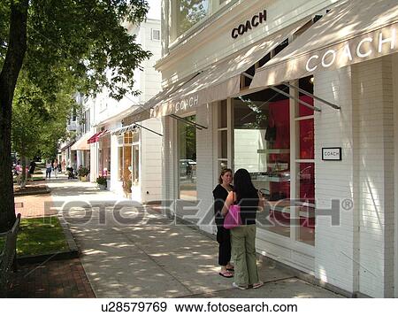 Stock Photo -  East Hampton, NY, New York, Long Island, Historic Downtown. Fotosearch