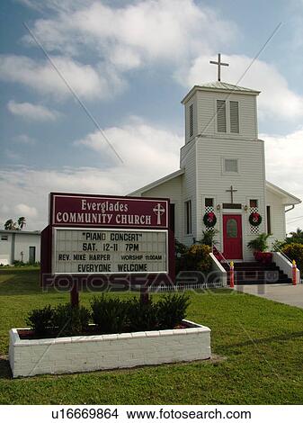 Everglades City, FL, Florida, Everglades Community Church View Large Photo Image Picture - Everglades City, FL, Florida, Everglades Community Church. Fotosearch
