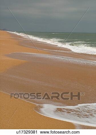 Stock Image -  FL, Florida, Atlantic Ocean, Flagler Beach. Fotosearch