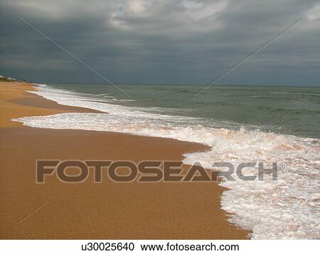 Stock Image -  FL, Florida, Atlantic Ocean, Flagler Beach. Fotosearch