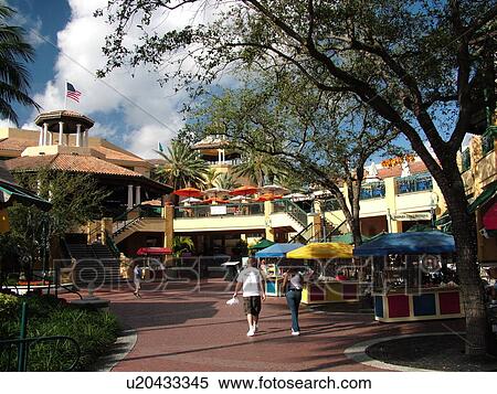 Stock Photography -  Fort Lauderdale, FL, Florida, Las Olas Riverfront Marketplace. Fotosearch