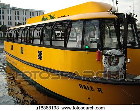Stock Image -  Fort Lauderdale, FL, Florida, New River, Water Bus. Fotosearch
