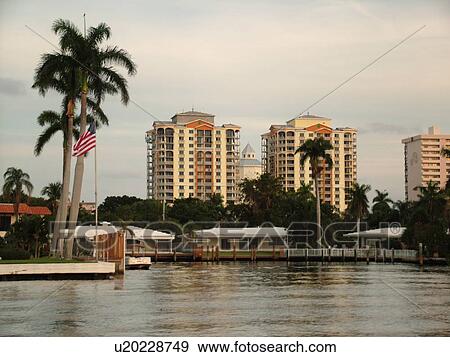 Fort Lauderdale, FL, Florida, New River, Intracoastal Waterway View Large Photo Image Stock Photo - Fort Lauderdale, FL, Florida, New River, Intracoastal Waterway. Fotosearch