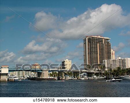 Stock Photo -  Fort Lauderdale, FL, Florida, intracoastal waterway. Fotosearch
