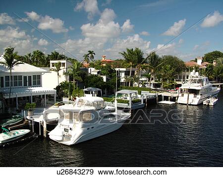 Fort Lauderdale, FL, Florida, intracoastal waterway View Large Photo Image Stock Photo - Fort Lauderdale, FL, Florida, intracoastal waterway. Fotosearch