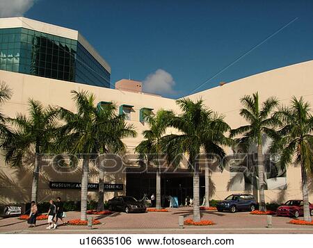Stock Photograph -  Fort Lauderdale, FL, Florida, downtown, Museum of Art. Fotosearch