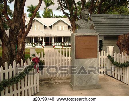 Fort Myers, FL, Florida, Edison and Ford Winter Estates, Holiday House, Henri Ford's Winter Home, Christmas decorations View Large Photo Image Stock Photo - Fort Myers, FL, Florida, Edison and Ford Winter Estates, Holiday House, Henri Ford's Winter Home, Christmas decorations. Fotosearch