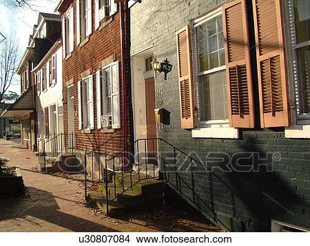 Fredericksburg, VA, Virginia, Historic Downtown, Caroline Street View Large Photo Image Picture - Fredericksburg, VA, Virginia, Historic Downtown, Caroline Street. Fotosearch