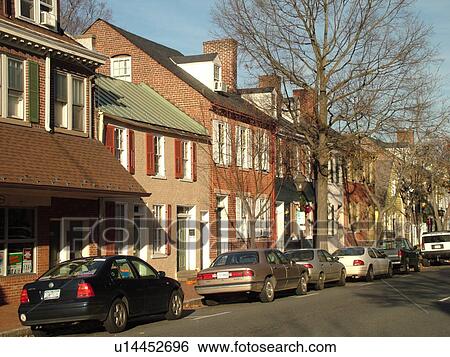 Fredericksburg, VA, Virginia, Historic Downtown, Caroline Street View Large Photo Image Stock Photograph - Fredericksburg, VA, Virginia, Historic Downtown, Caroline Street. Fotosearch