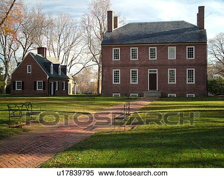 Stock Photography -  Fredericksburg, VA, Virginia, Kenmore Plantation and Gardens ca. 1770. Fotosearch