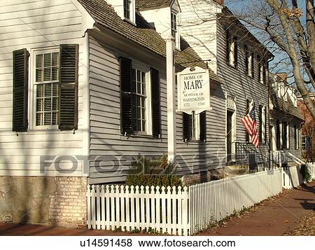 Fredericksburg, VA, Virginia, Mary Washington House ca. 1772, mother of George Washington View Large Photo Image Stock Photo - Fredericksburg, VA, Virginia, Mary Washington House ca. 1772, mother of George Washington. Fotosearch