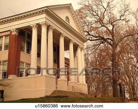 Stock Photograph -  Fredericksburg, VA, Virginia, Mary Washington College, University of Mary Washington, Monroe Hall. Fotosearch
