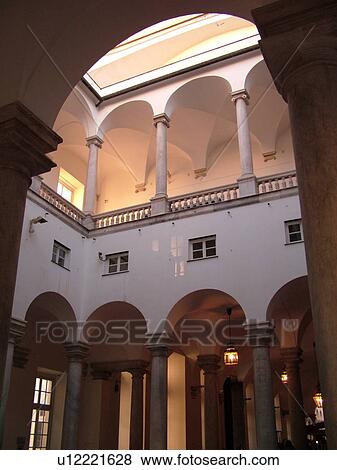 Genoa, Genova, Italy, Liguria, Europe, Palazzo Ducale in the city of Genoa. View Large Photo Image Stock Photo - Genoa, Genova, Italy, Liguria, Europe, Palazzo Ducale in the city of Genoa.. Fotosearch
