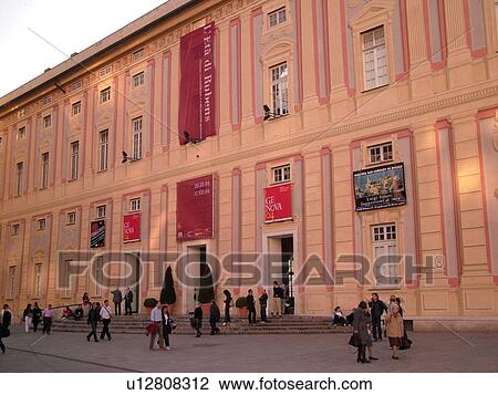 Genoa, Liguria, Italy, Genova, Europe, Palazzo Ducale in Piazza de Ferrari in the city of Genoa. View Large Photo Image Stock Image - Genoa, Liguria, Italy, Genova, Europe, Palazzo Ducale in Piazza de Ferrari in the city of Genoa.. Fotosearch