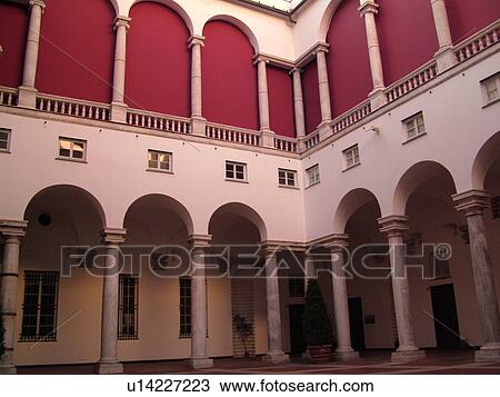 Stock Image -  Genoa, Liguria, Italy, Genova, Europe, Palazzo Ducale in the city of Genoa.. Fotosearch