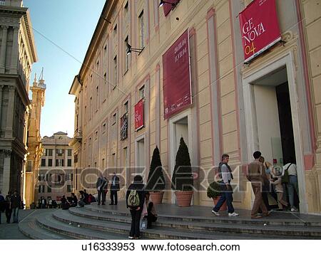 Genoa, Liguria, Italy, Genova, Europe, Palazzo Ducale in Piazza de Ferrari in the city of Genoa. View Large Photo Image Stock Image - Genoa, Liguria, Italy, Genova, Europe, Palazzo Ducale in Piazza de Ferrari in the city of Genoa.. Fotosearch