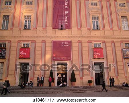 Genoa, Liguria, Italy, Genova, Europe, Palazzo Ducale in Piazza de Ferrari in the city of Genoa. View Large Photo Image Stock Photo - Genoa, Liguria, Italy, Genova, Europe, Palazzo Ducale in Piazza de Ferrari in the city of Genoa.. Fotosearch