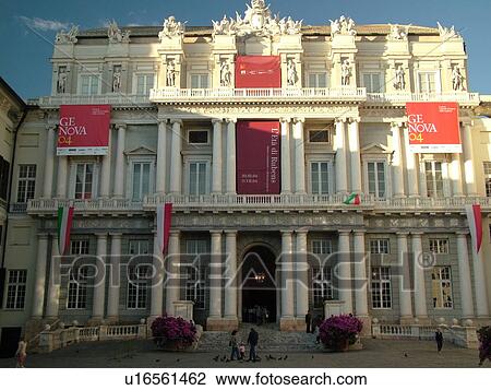 Genova, Genoa, Italy, Liguria, Europe, Palazzo Ducale in Piazza de Ferrari in the city of Genoa. View Large Photo Image Stock Image - Genova, Genoa, Italy, Liguria, Europe, Palazzo Ducale in Piazza de Ferrari in the city of Genoa.. Fotosearch