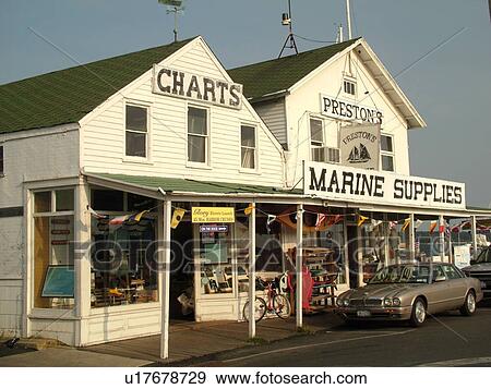 Stock Photo -  Greenport, NY, Long Island, New York, Atlantic Ocean, downtown. Fotosearch