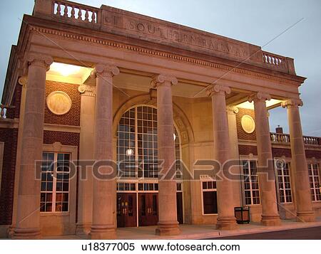 Greensboro, NC, North Carolina, The Depot, J. Douglas Galyon Depot, Greensboro Transit Authority, bus terminal, evening View Large Photo Image Stock Photography -  Greensboro, NC, North Carolina, The Depot, J. Douglas Galyon Depot, Greensboro Transit Authority, bus terminal, evening. Fotosearch