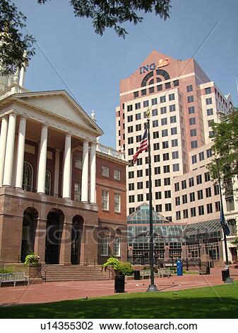 Hartford, CT, Connecticut, downtown, Old State House View Large Photo Image Stock Image - Hartford, CT, Connecticut, downtown, Old State House. Fotosearch