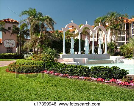 Stock Photograph -  Highland Beach, FL, Florida, The San Remo Club. Fotosearch