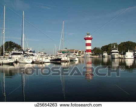 Hilton Head Island, SC, South Carolina, Harbour Town, Sea Pines, Harbour Town Yacht Basin, lighthouse, marina View Large Photo Image Stock Image - Hilton Head Island, SC, South Carolina, Harbour Town, Sea Pines, Harbour Town Yacht Basin, lighthouse, marina. Fotosearch